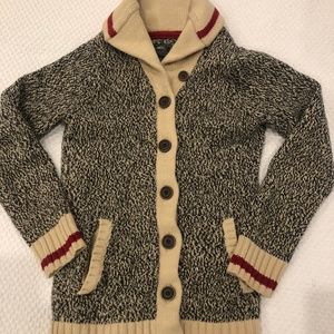 YOUTH - Roots vintage button up knit sweater